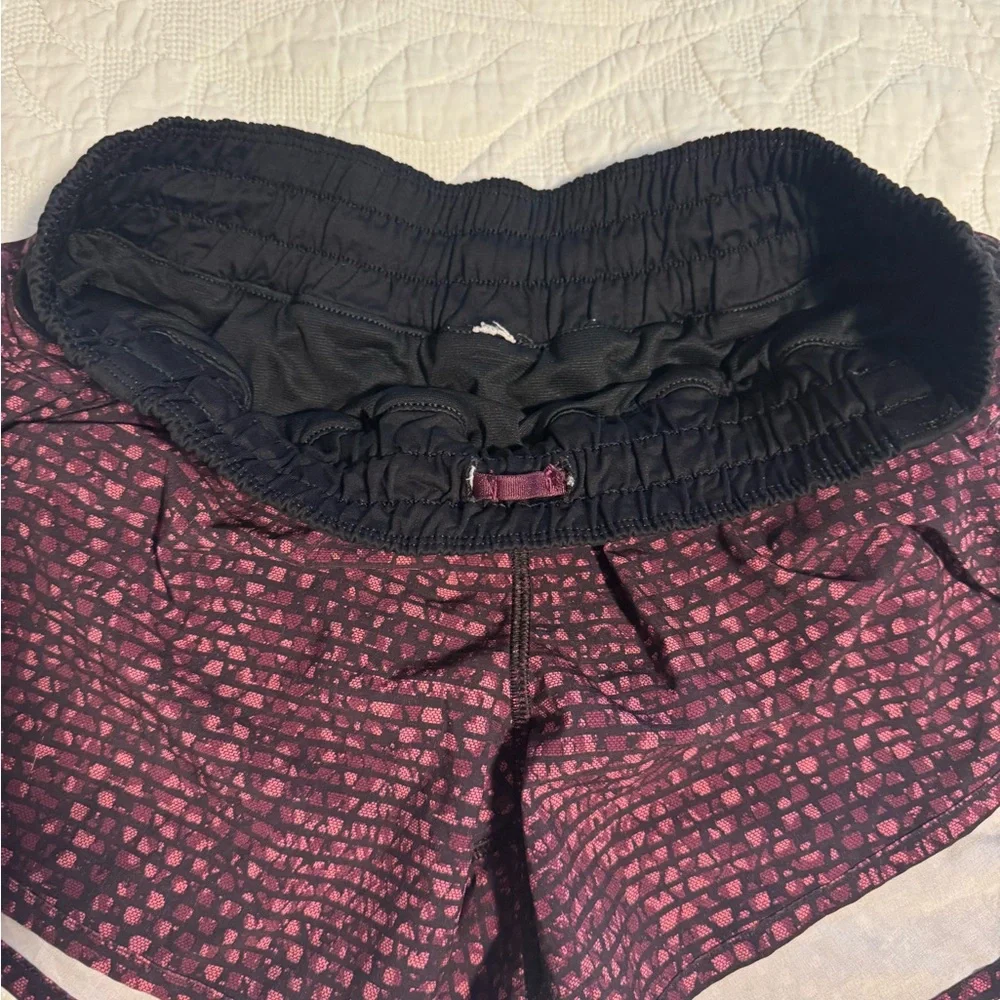Lululemon Black and Pink Athletic Shorts - Picture 3 of 4